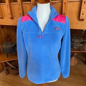 Vineyard vines, size, extra small, XS Women's Blue and Pink Fleece Jacket